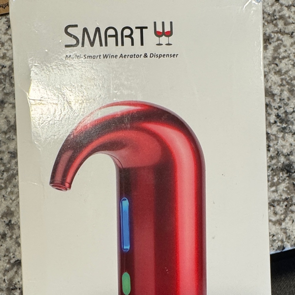 Smart Wine Aerator and Dispenser - Red